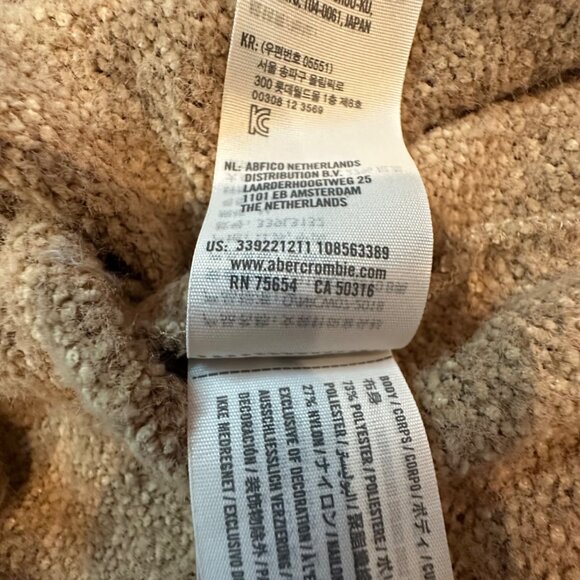 Hollister Womens Brown Knit Tie-Front Cardigan Sweater Size M - Picture 4 of 10